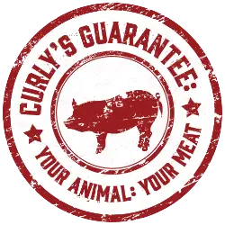 curlys guarantee your animal your meat badge